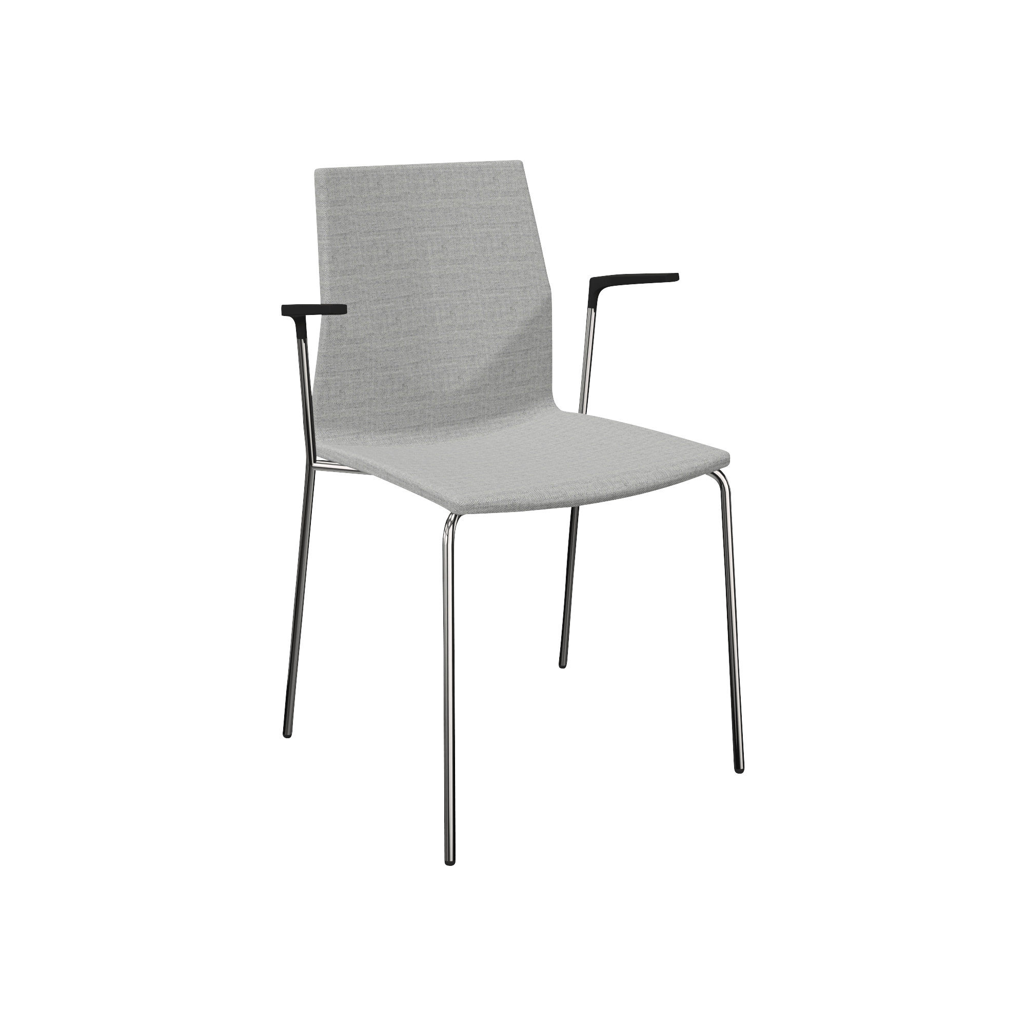 grey designer office chair with metal legs