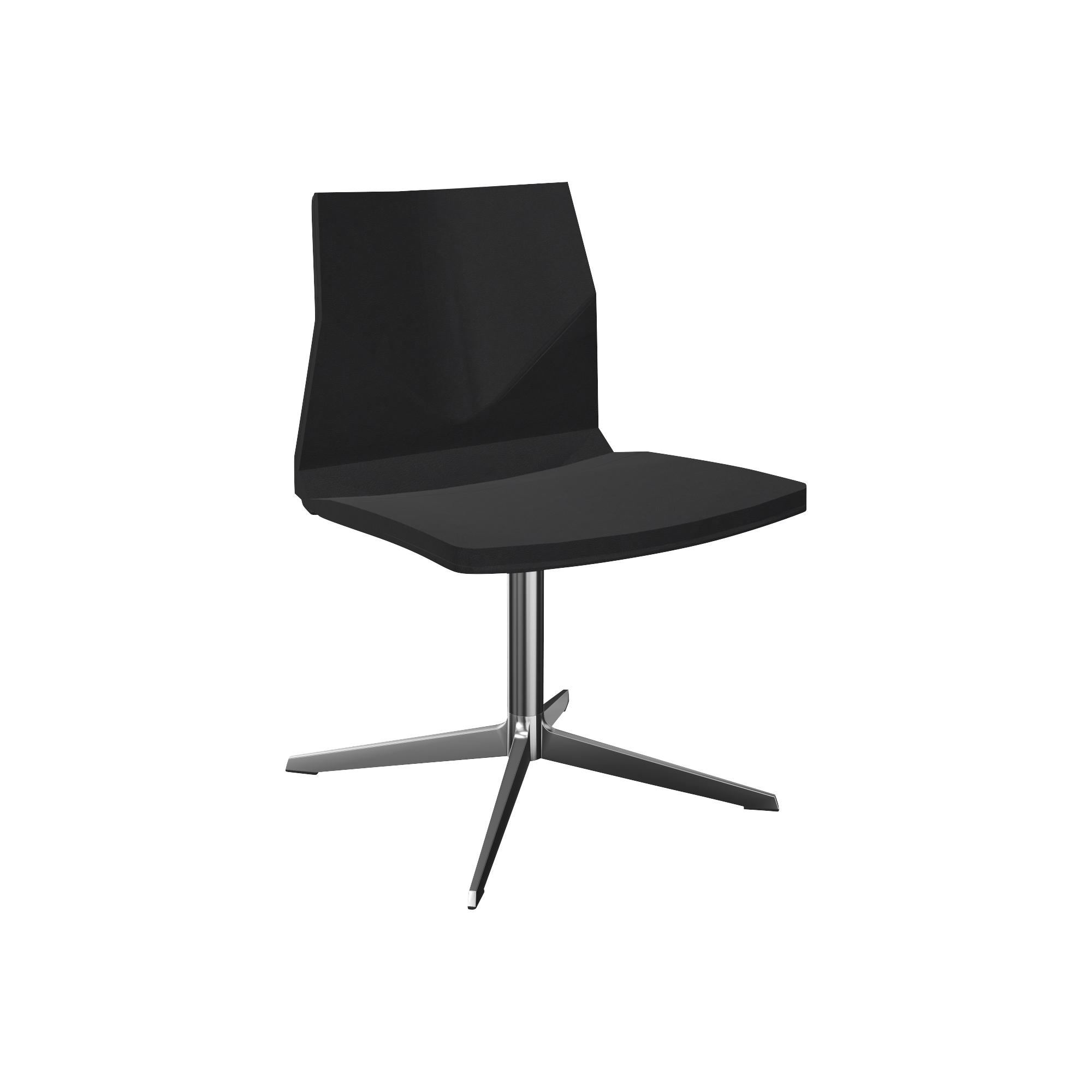 black designer desk chair