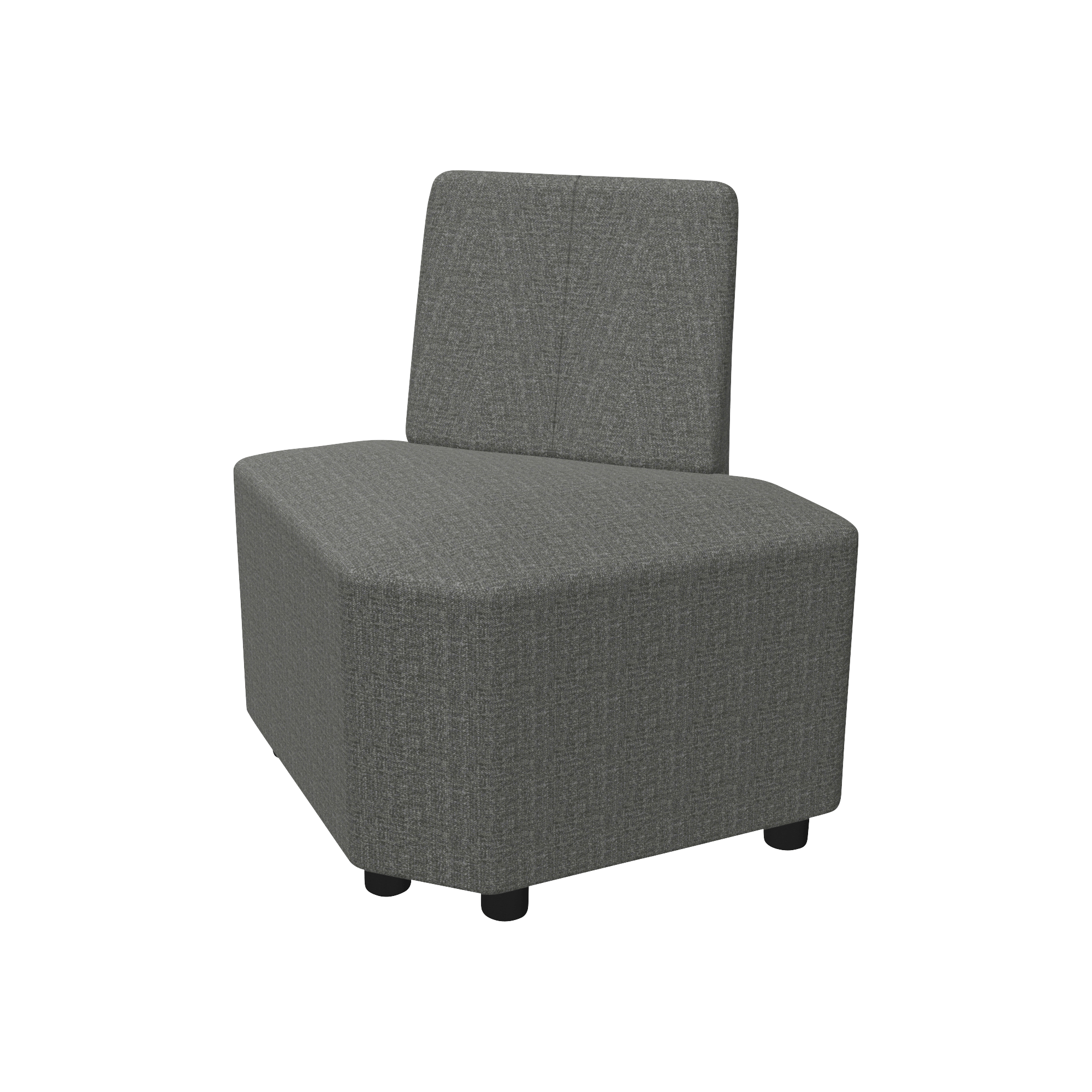 upholstered office scooter chair on wheels