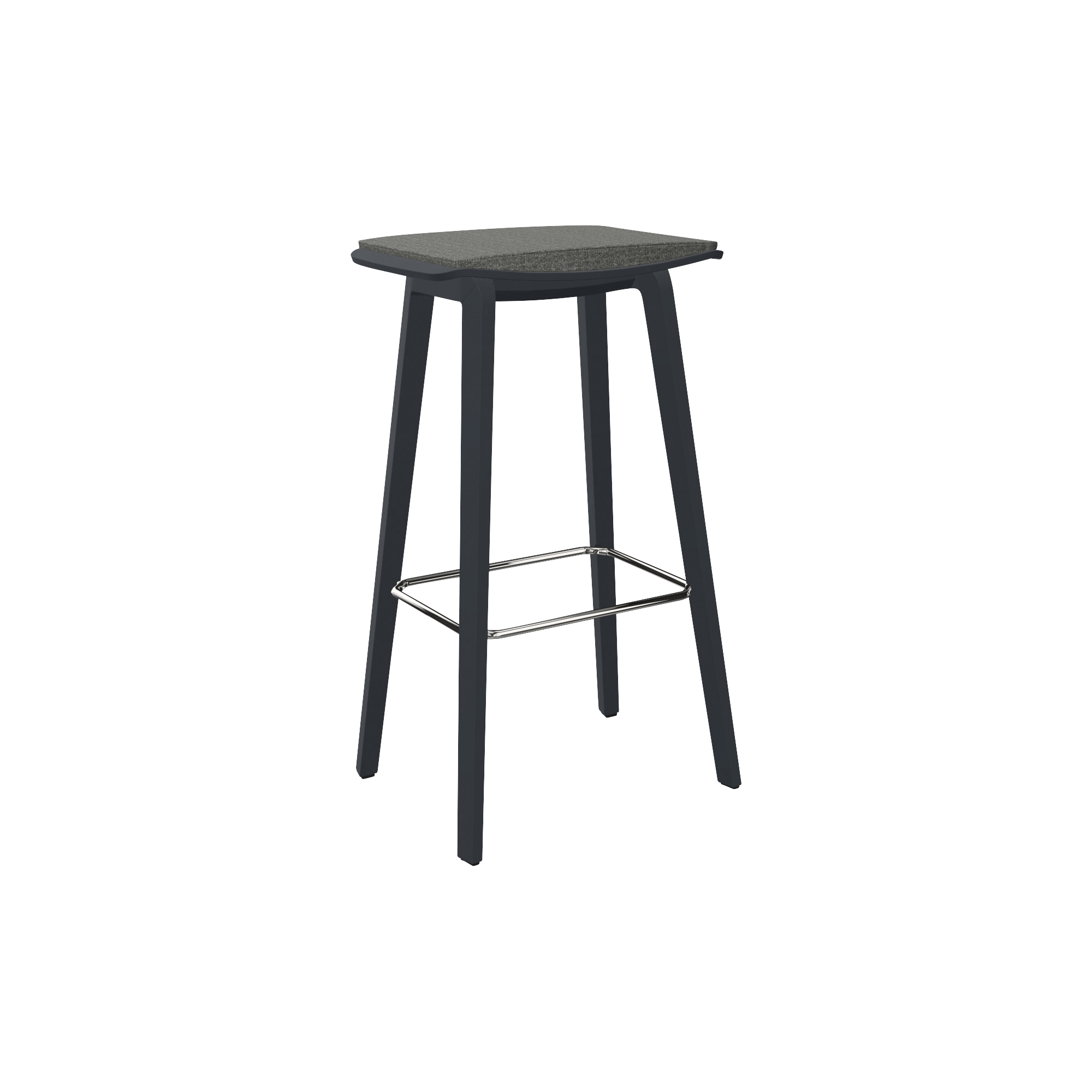 black office stool
