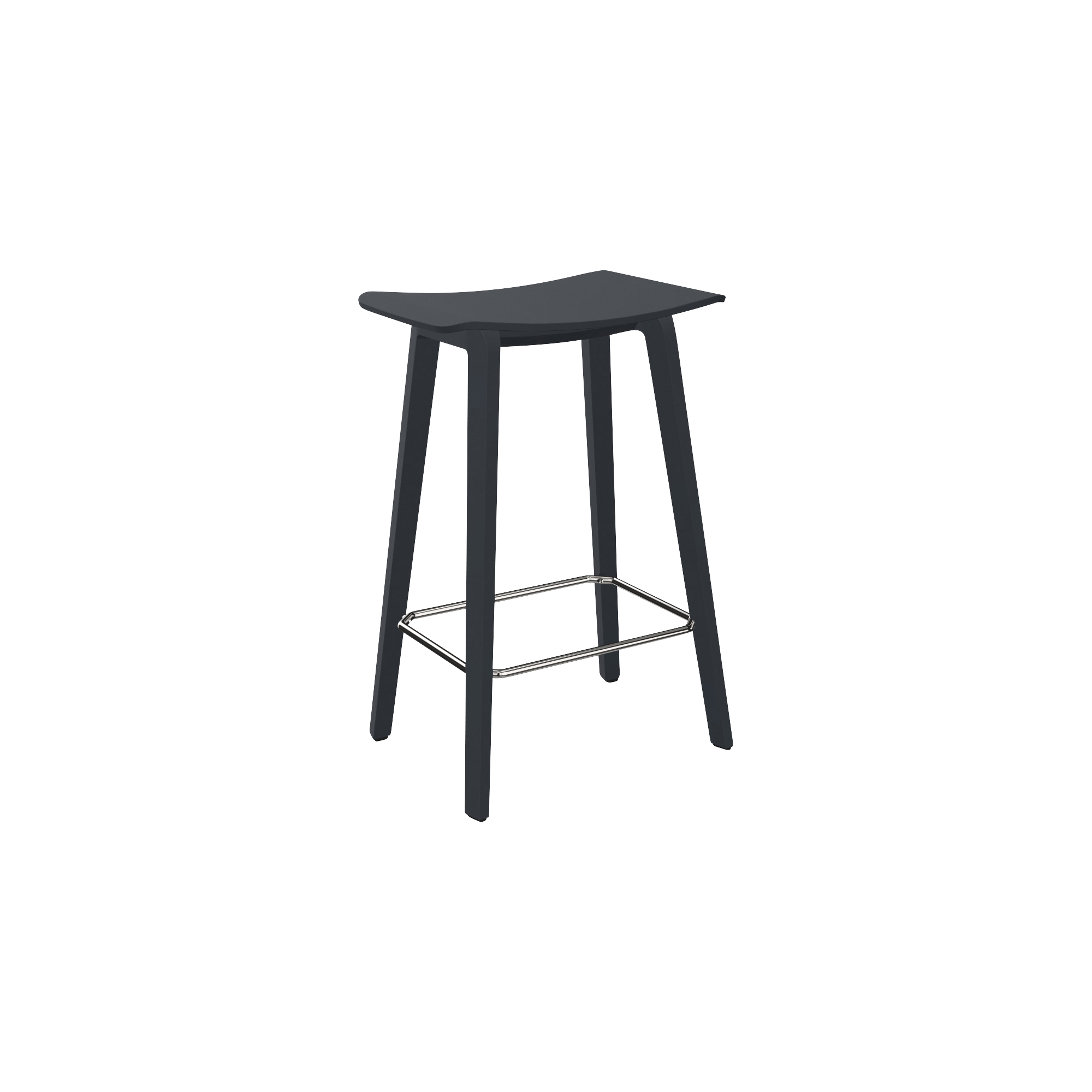 black office stool