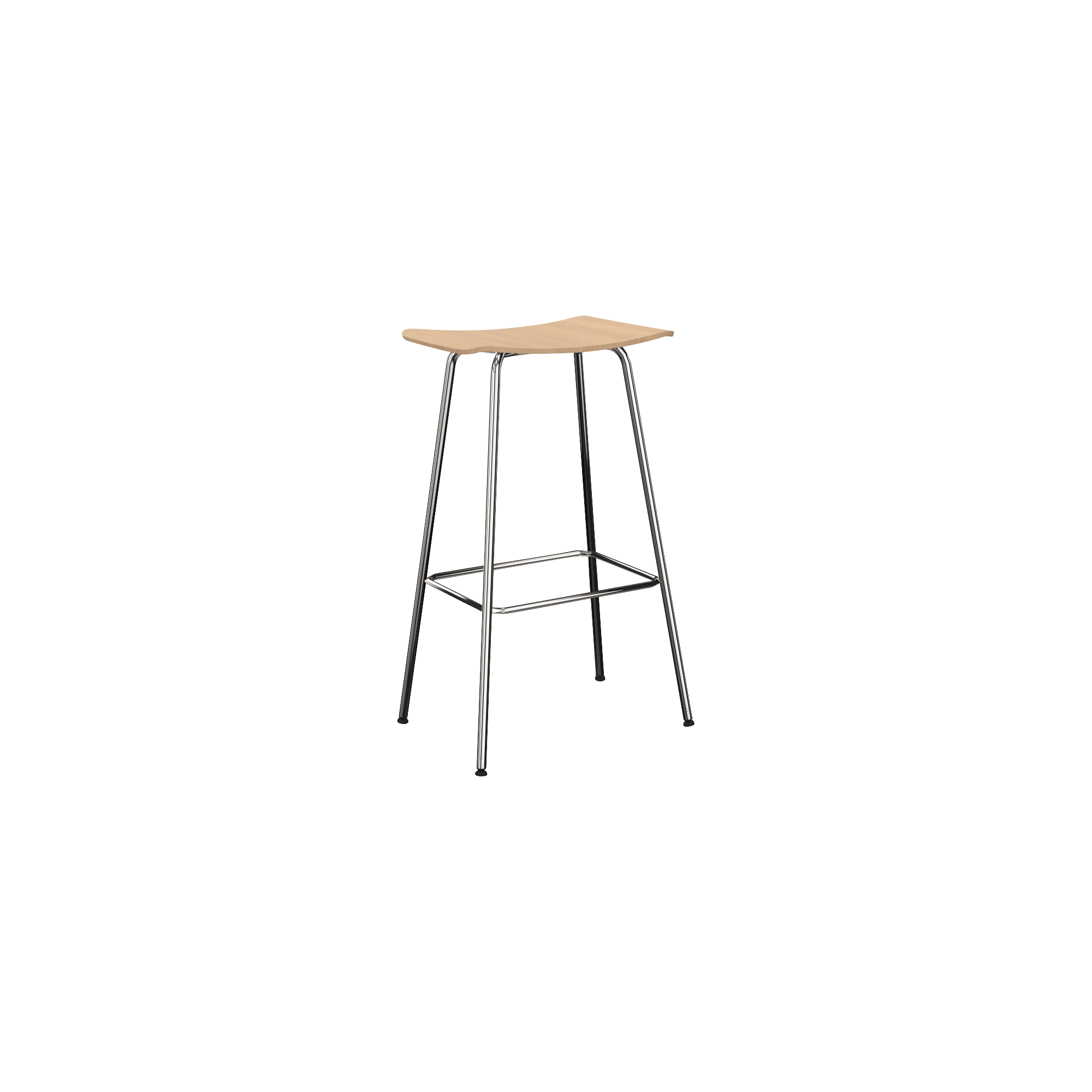 wooden counter stool with metal legs