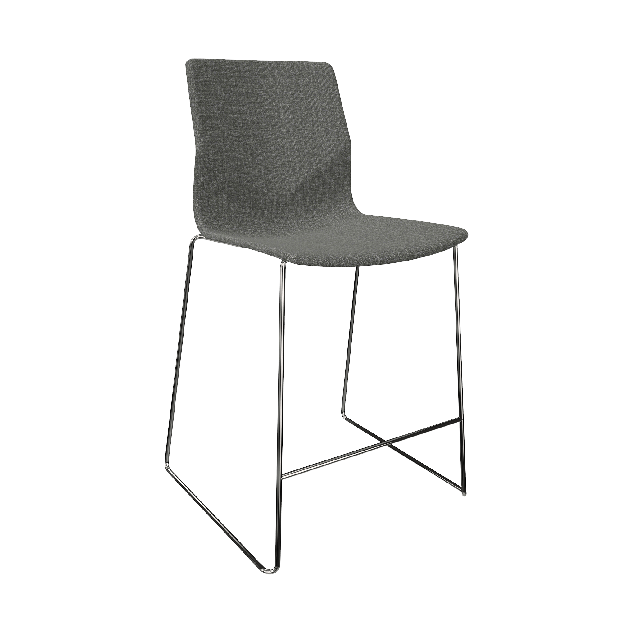 designer desk chair with metal legs