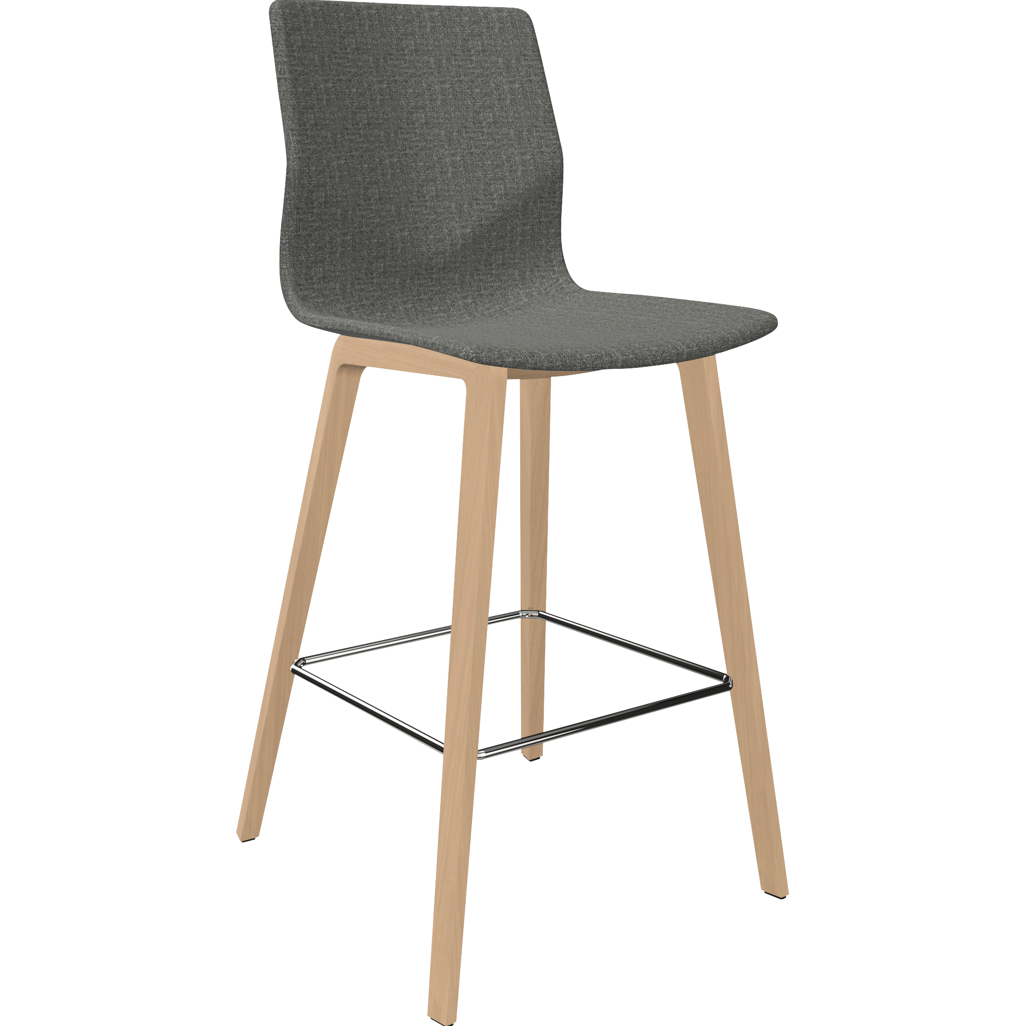 counter chair with wooden legs