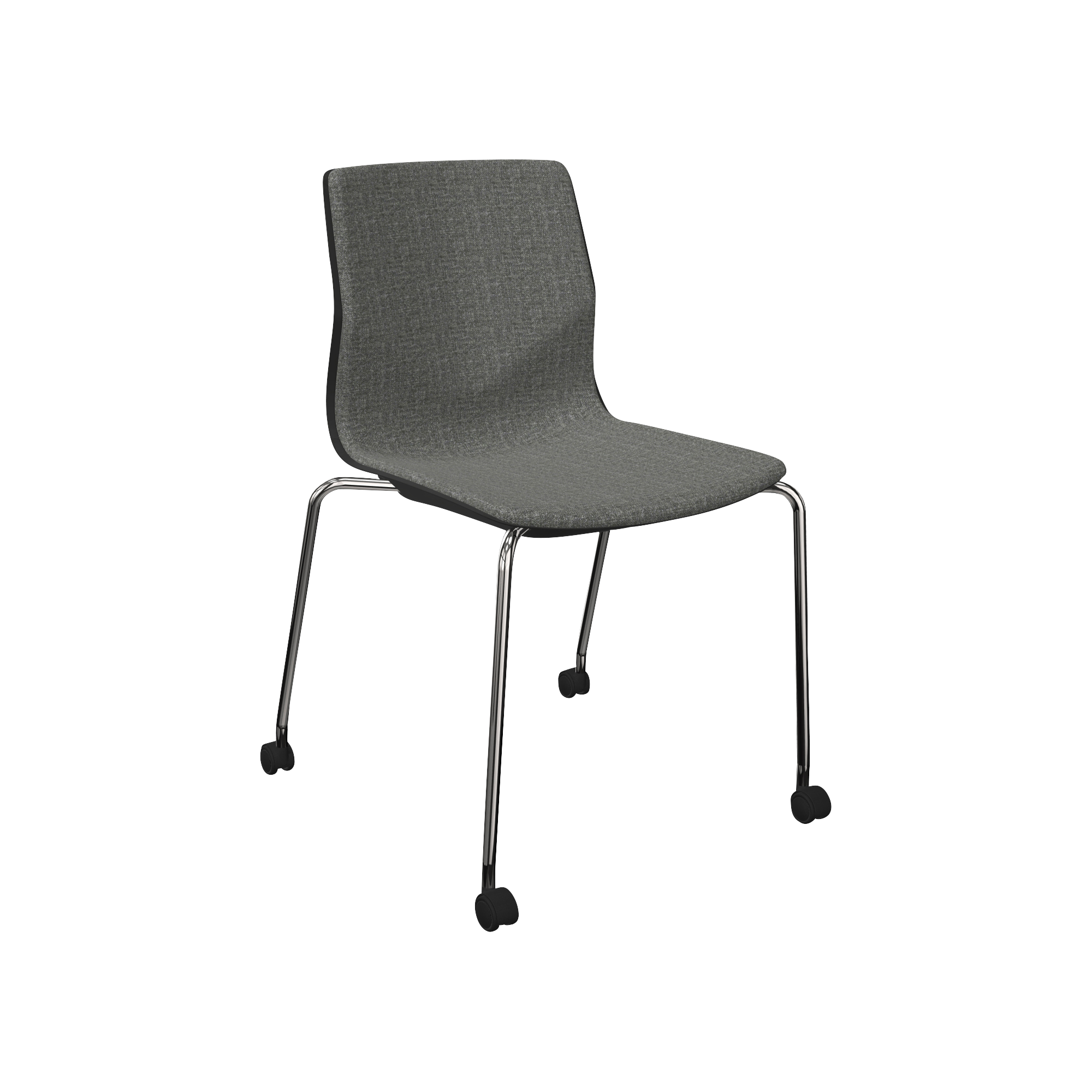 designer office chair with metal legs