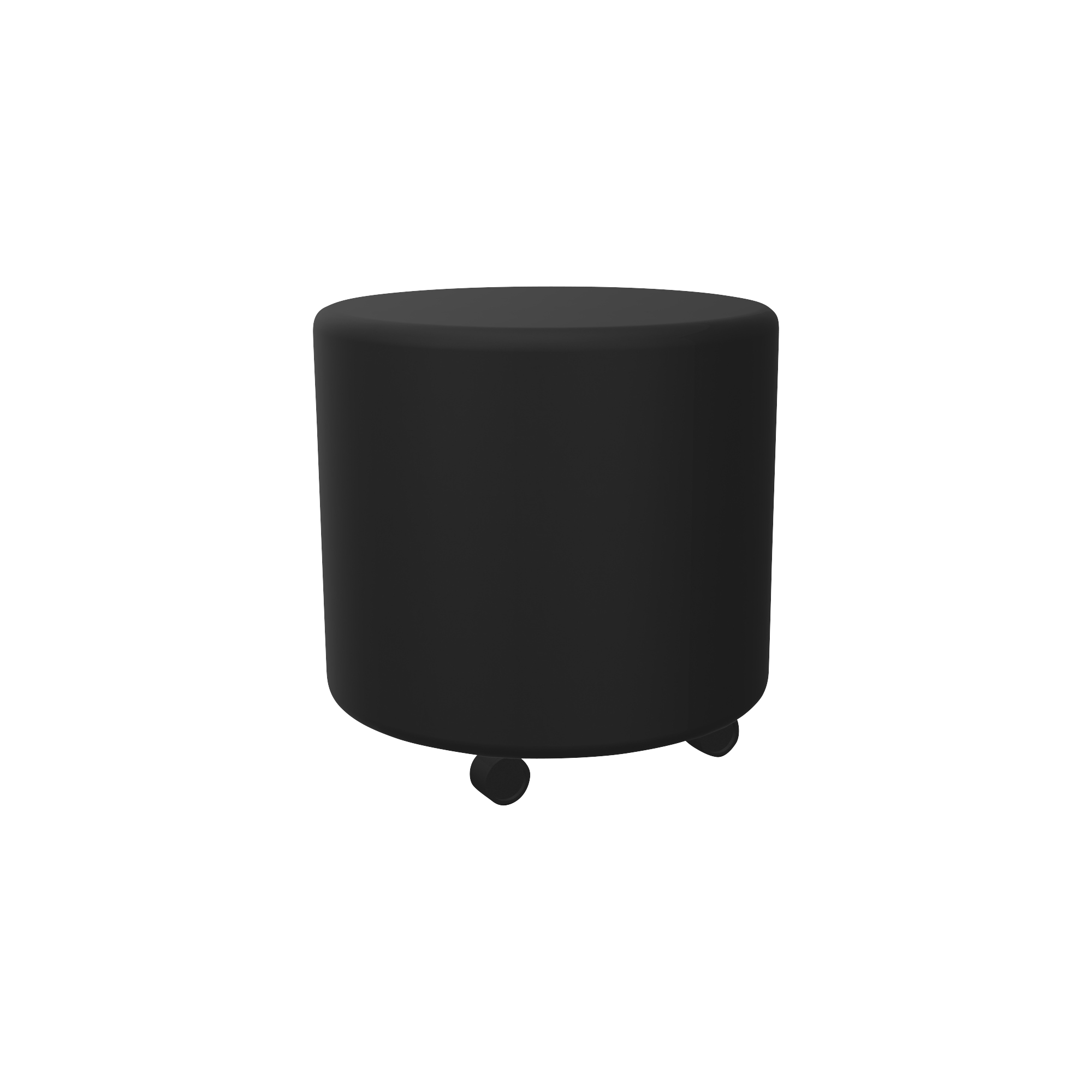 cylindrical stool with wheels