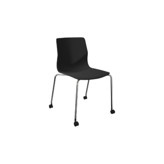 designer desk chair with metal legs