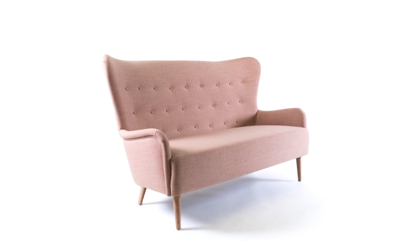 pink office sofa