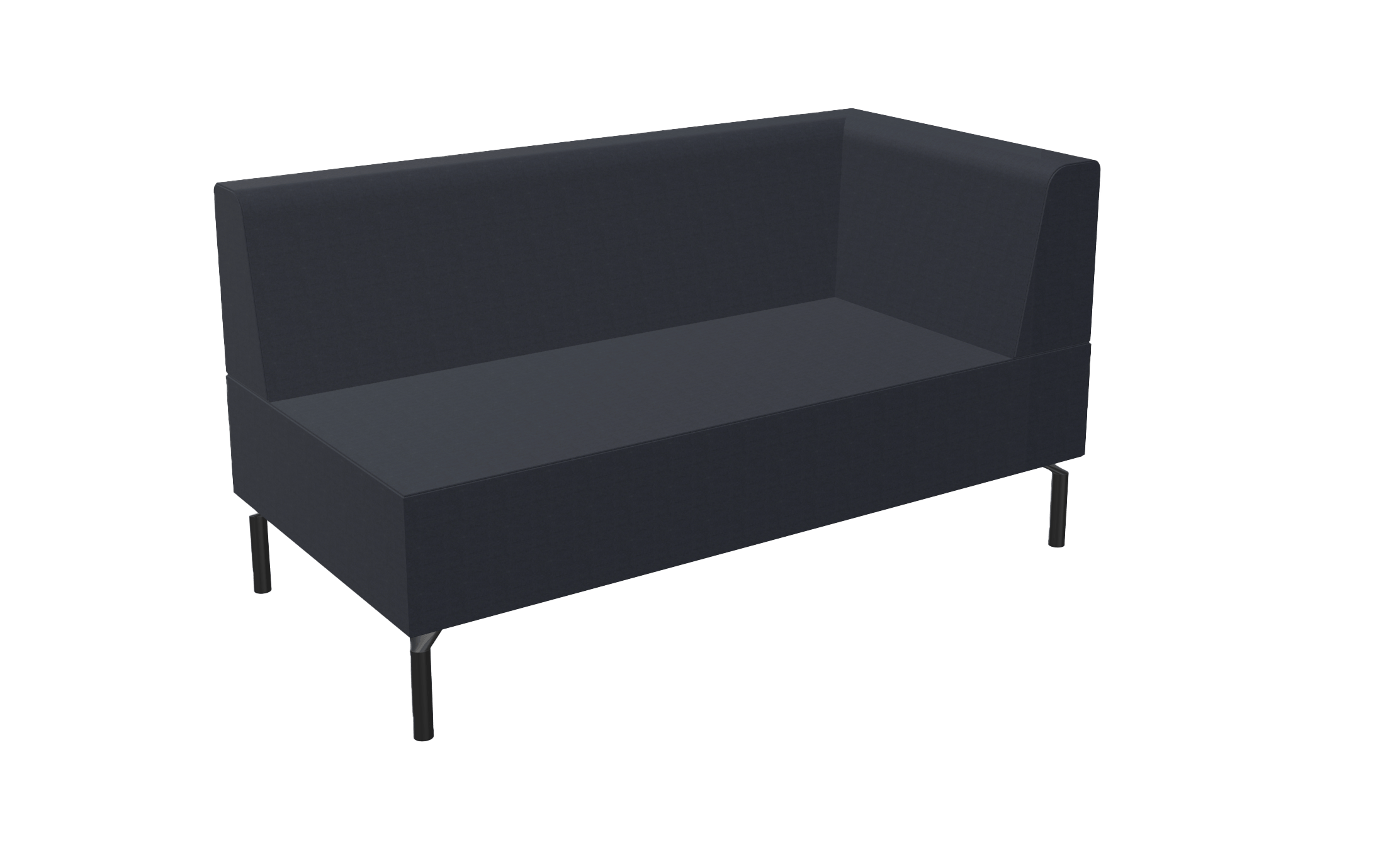black office corner sofa