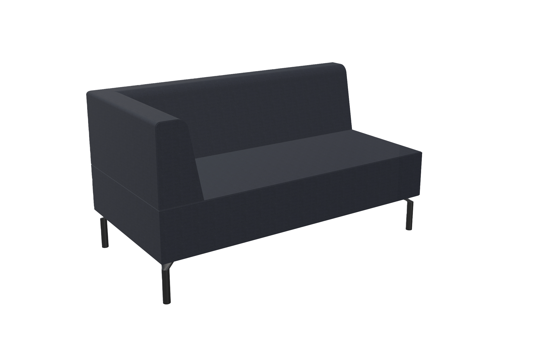 black office corner sofa