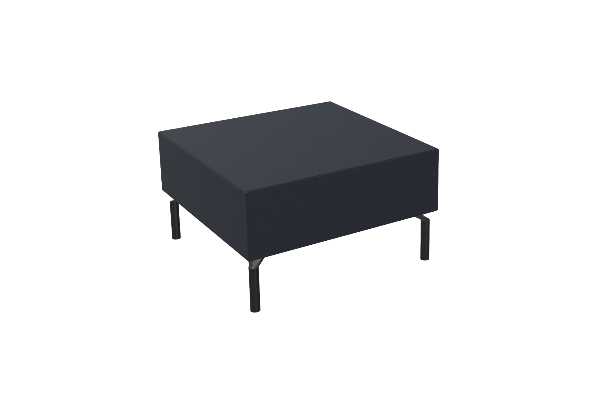 black office sofa foot stool