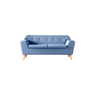blue office sofa