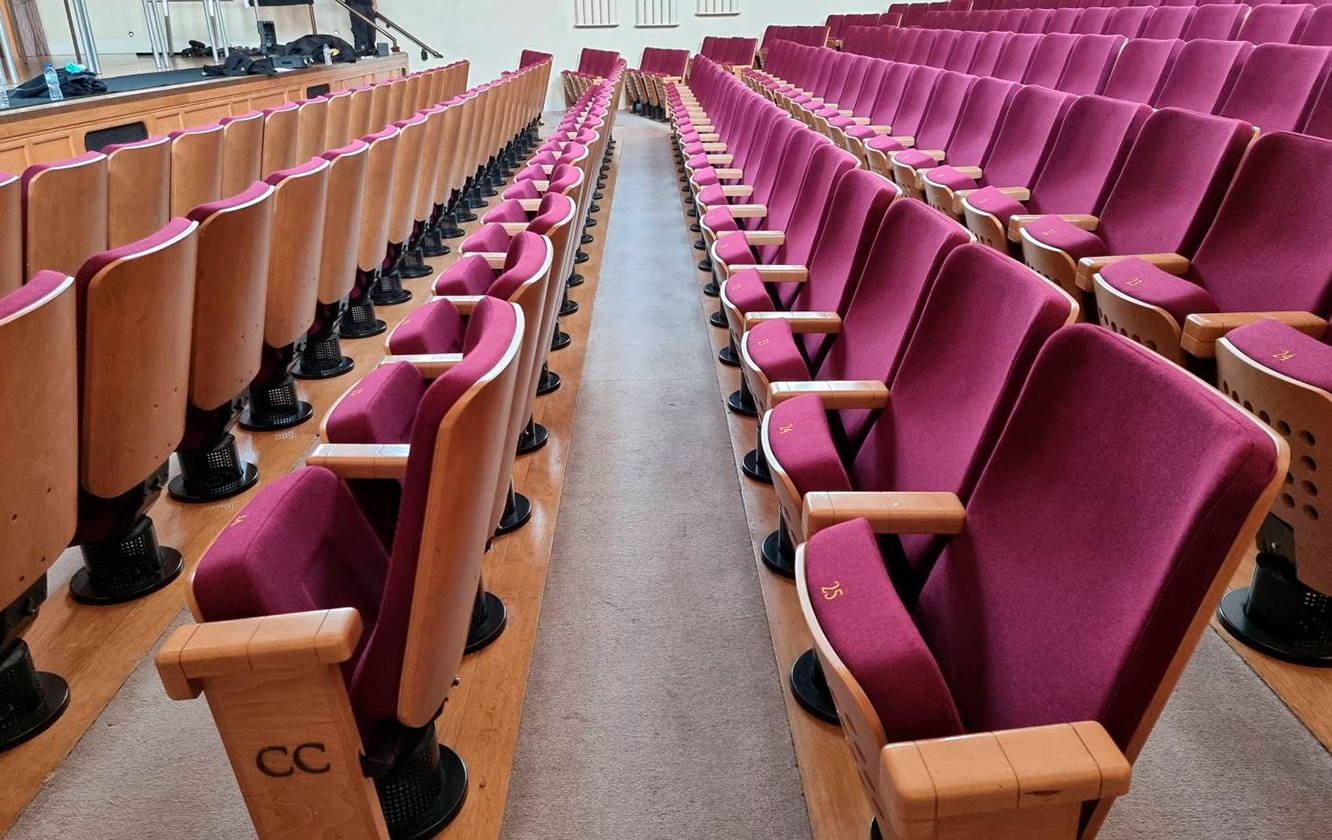 Refurbished seating by Race Furniture at Cadogan Hall