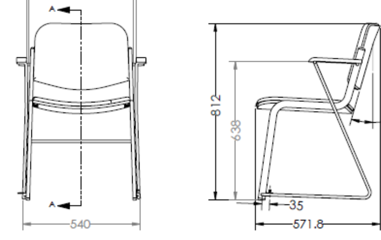 Race Drawings of the Stanway seat designed for Alexandra Palace