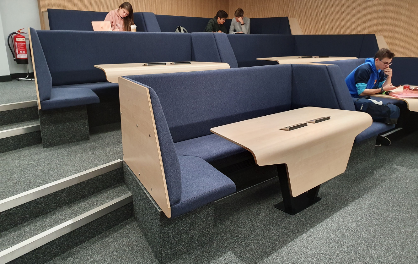 Connect seating at Imperial College Blackett Theatre