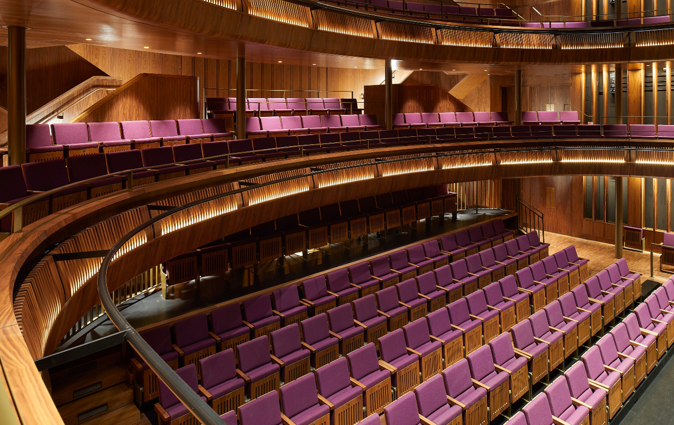 Seating in Royal Opera House Linbury Theatre by Race Furniture