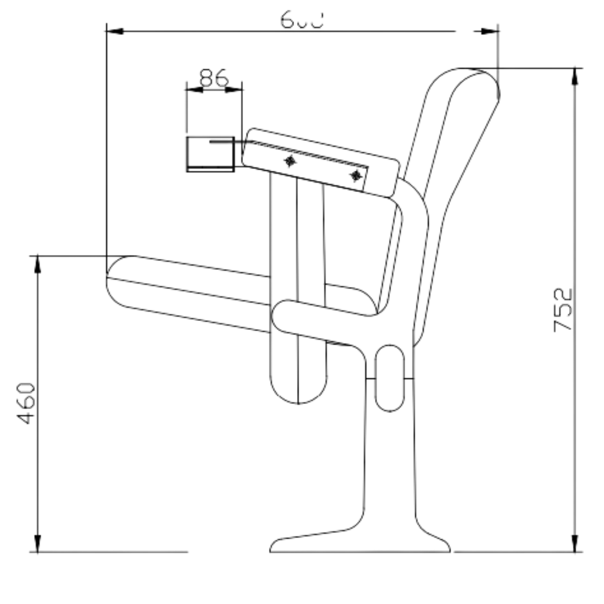 Malvern Seat Drawing