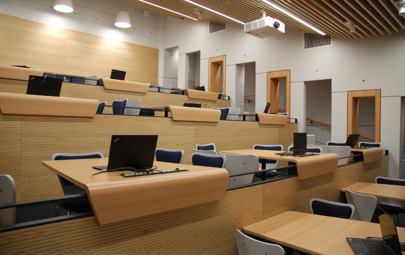 Bespoke Seating by Race Furniture for University of Leeds RSB Lecture Theatre