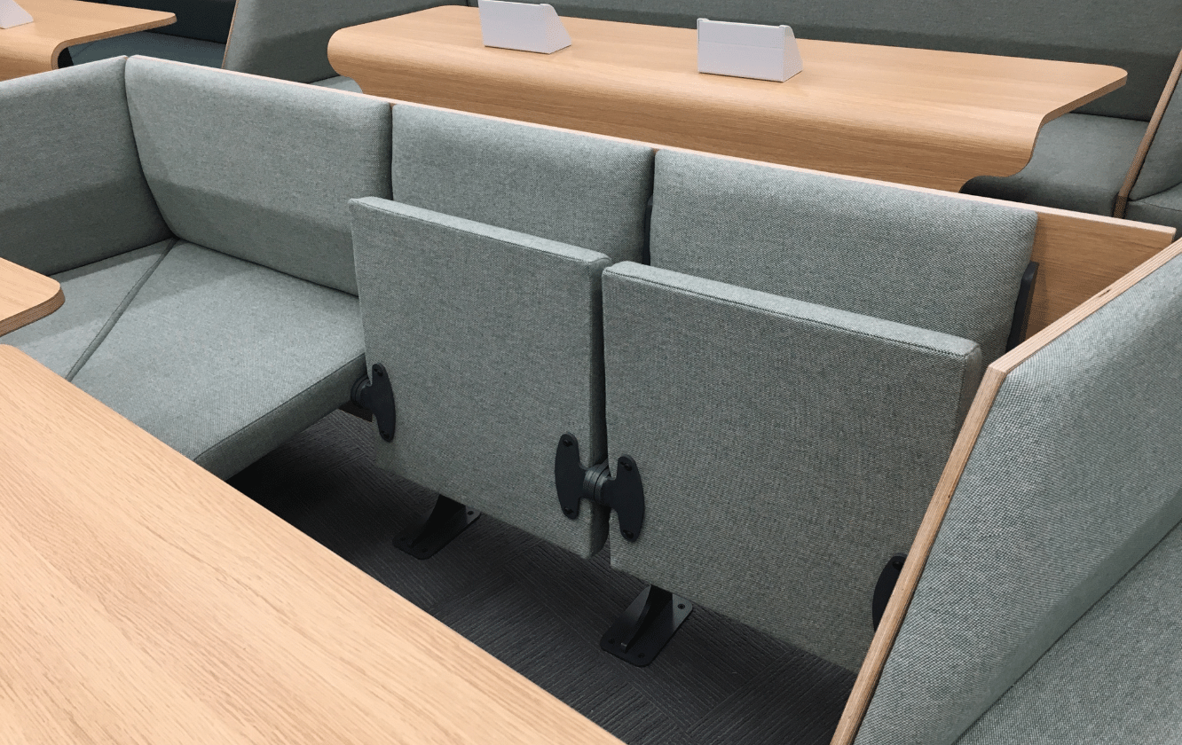 Wheelchair user spaces in the Connect lecture room at Abacws Building, Cardiff University