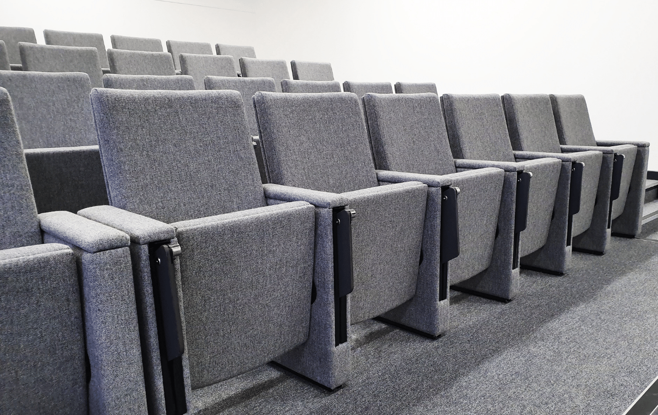 auditorium seating in a auditorium.