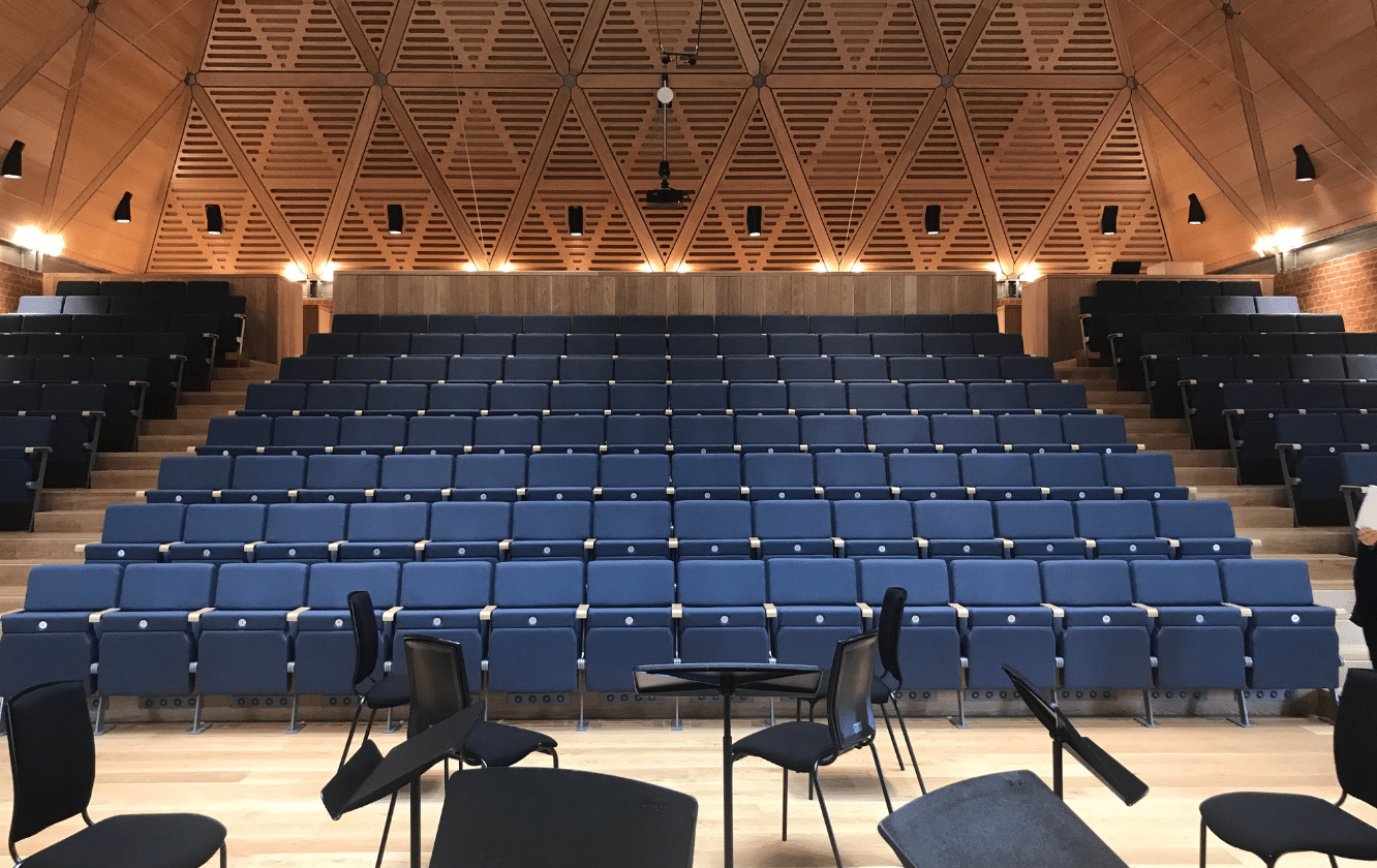 auditorium seating in a auditorium.