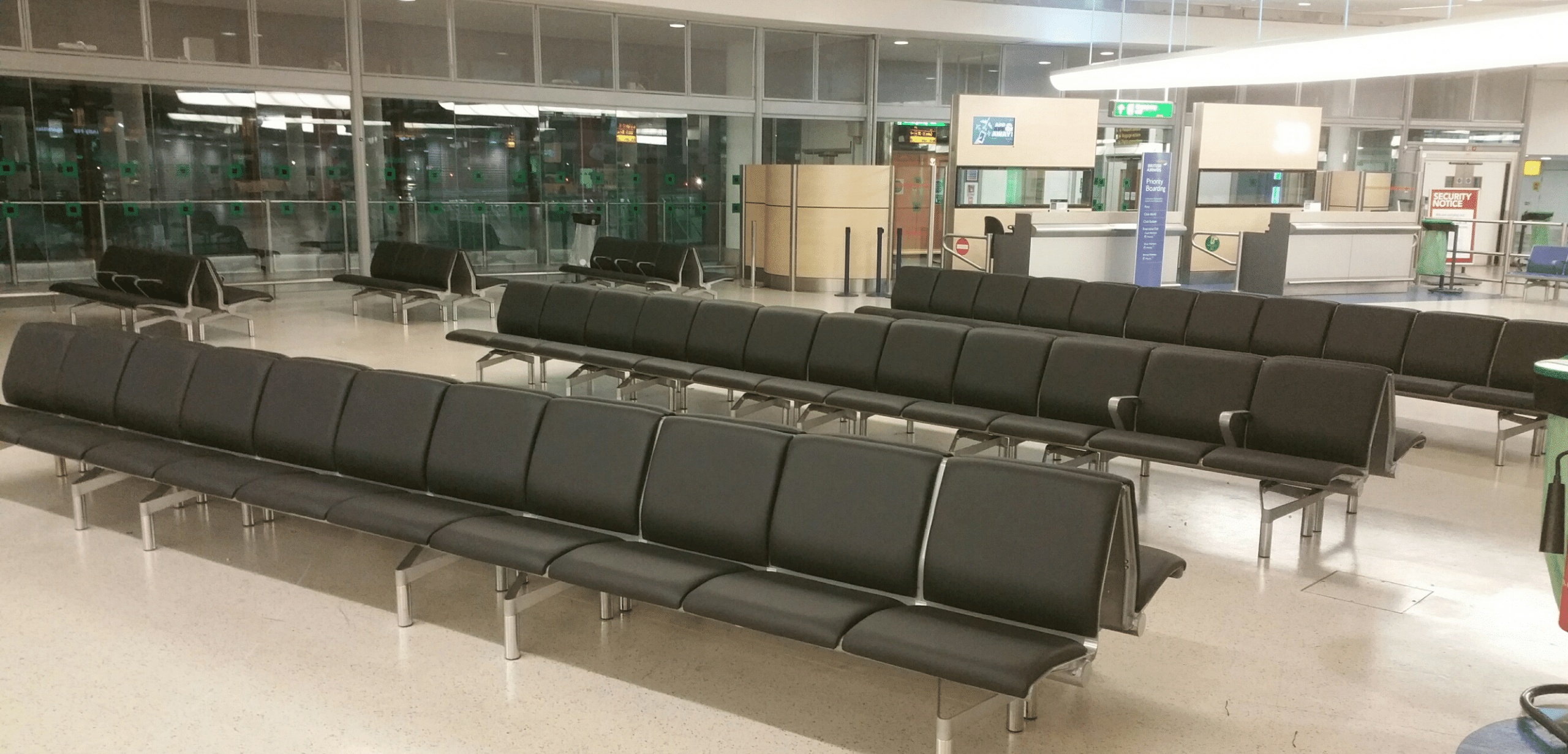 airport terminal seating